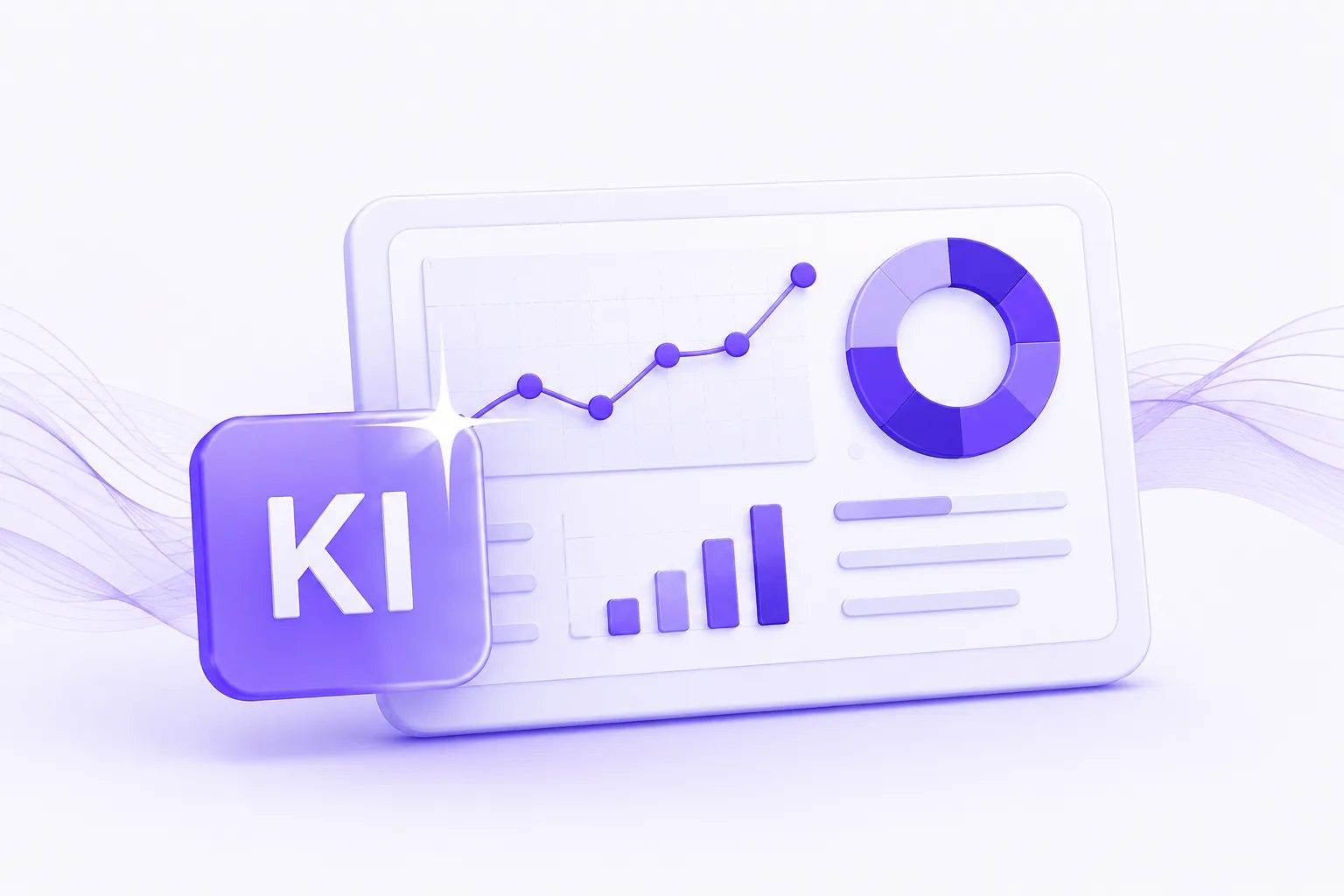 KI-gestützte Analytics Illustration